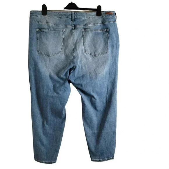 Anthropologie Pilcro High-Rise Distressed Skinny Jeans Size 26W Blue - Picture 4 of 11